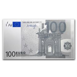 5 gram Silver Note - ‚¬100 Euro Note Replica (New Design)