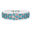 Image 2 : 16.06 ctw Swiss Topaz & Diamond Row Bracelet 10K White Gold