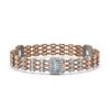 Image 2 : 27.1 ctw Sky Topaz & Diamond Bracelet 14K Rose Gold