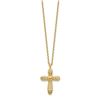 Image 1 : 14k Yellow Gold Cross CZ Necklace - 20 in.