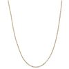 Image 1 : 14k Yellow Gold 1.25 mm Flat Figaro Chain - 22 in.