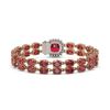 Image 3 : 17.35 ctw Tourmaline & Diamond Bracelet 14K Rose Gold