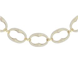 32 ctw Certified VS/SI Diamond Necklace 18K Yellow Gold