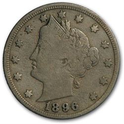 1896 Liberty Head V Nickel Fine