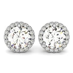 0.85 ctw Diamond VS/SI Certified Halo 14k White Gold