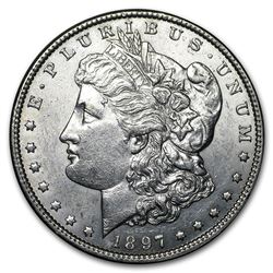 1897 Morgan Dollar AU