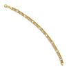 Image 2 : 14k Yellow Gold Alternate Link Bracelet - 7.5 in.