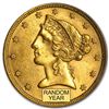 Image 1 : $5 Liberty Gold Half Eagle BU (Random Year)