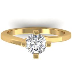 1 ctw Certified VS/SI Diamond Solitaire Ring 14k Yellow Gold