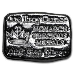 1 oz Hand Poured Silver Bar - MPM