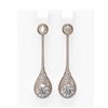 Image 1 : 3.72 ctw Diamond Earrings 18K Rose Gold
