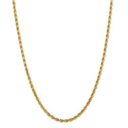 14k Yellow Gold 4 mm Diamond Cut Rope Chain - 26 in.