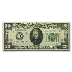 1928 (3-Philadelphia) $20 FRN VF
