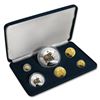 Image 1 : 1996 Cook Islands 6-Piece Gold & Silver Proof Set (Grizzly Bear)