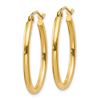Image 2 : 14k 17 mm Oval Polished Hoop Earring