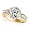 Image 1 : 2.1 ctw Certified VS/SI Diamond Halo Ring 18k Yellow Gold