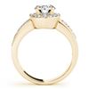 Image 2 : 2.1 ctw Certified VS/SI Diamond Halo Ring 18k Yellow Gold