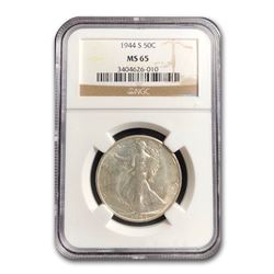 1944-S Walking Liberty Half Dollar MS-65 NGC