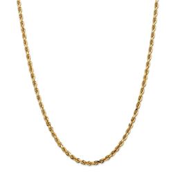 14k Yellow Gold 4 mm Diamond Cut Quadruple Rope Chain - 26 in.