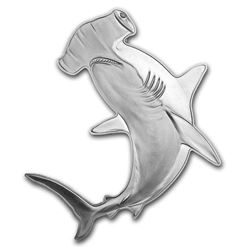 2020 SI 1 oz Silver $2 Hunters of the Deep: Hammerhead Shark