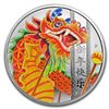 Image 1 : 2019 Tuvalu 1 oz Silver Chinese New Year Dragon Proof (Colorized)