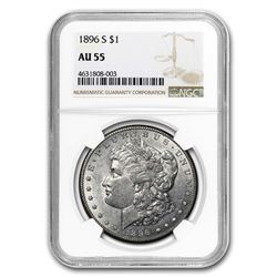 1896-S Morgan Dollar AU-55 NGC