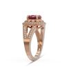 Image 3 : 2.69 ctw Certified Ruby & Diamond Victorian Ring 14K Rose Gold