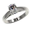 Image 2 : 1.25 ctw Certified VS/SI Quality Oval Diamond Ring 10k White Gold