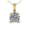Image 2 : 0.50 ctw VS/SI Diamond Designer Necklace 14k Yellow Gold