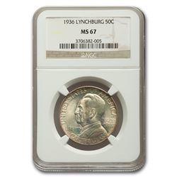 1936 Lynchburg Sesquicentennial Half Dollar MS-67 NGC