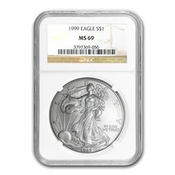 1999 Silver American Eagle MS-69 NGC