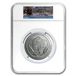 2015-P 5 oz Silver ATB Homestead SP-70 NGC (First Day of Issue)