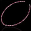 Image 2 : 71.85 ctw Ruby & VS/SI Certified Diamond Eternity Necklace 10k White Gold