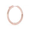 Image 3 : 1.45 ctw Diamond VS/SI 25 MM Hoop Earrings 14k Rose Gold