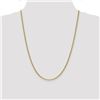 Image 2 : 14k Yellow Gold 2.40 mm Semi-Solid Anchor Chain Necklace - 24 in.
