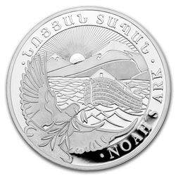 2019 Armenia 1 oz Silver 500 Drams Noah€™s Ark BU