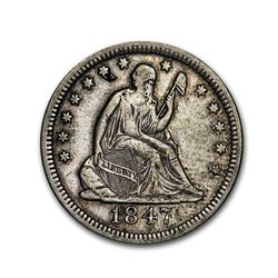 1847-O Liberty Seated Quarter XF (Details)