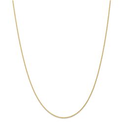 14k Gold 1.1 mm Baby Rope Chain Necklace - 20 in.