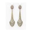 Image 1 : 8.85 ctw Morganite & Diamond Earrings 18K Yellow Gold