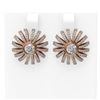 Image 1 : 3 ctw Diamond Earrings 18K Rose Gold
