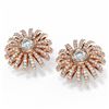 Image 3 : 3 ctw Diamond Earrings 18K Rose Gold