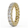 Image 3 : 4.94 ctw Cushion Cut Diamond Eternity Ring 18K Yellow Gold