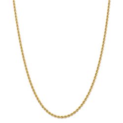 14k Yellow Gold 2.75 mm Regular Rope Chain - 28 in.