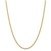 Image 2 : 14k Yellow Gold 2.75 mm Regular Rope Chain - 28 in.