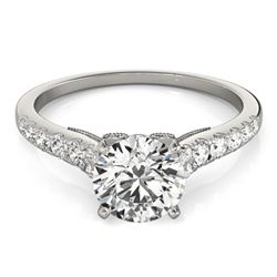 0.75 ctw Certified VS/SI Diamond Solitaire Ring 14k White Gold
