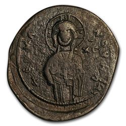 Byzantine Anonymous Follis Christ Standing (969-1081 AD) VF-XF