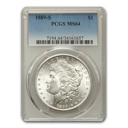 1889-S Morgan Dollar MS-64 PCGS