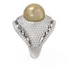 Image 2 : 2.5 ctw Diamond & Pearl Ring 18K White Gold