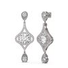 Image 2 : 3.83 ctw Diamond Earrings 18K White Gold