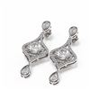 Image 3 : 3.83 ctw Diamond Earrings 18K White Gold